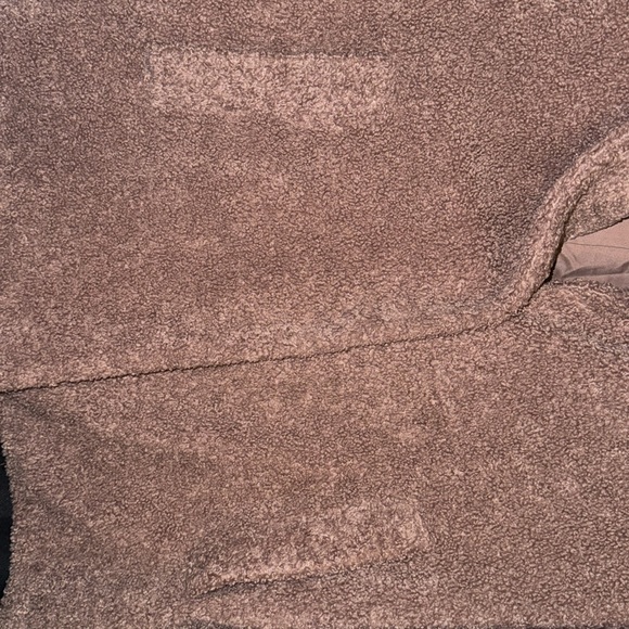 Lucky Brand size XL Blush Double Breasted Faux Shearling Fur Teddy Coat - Picture 7 of 9